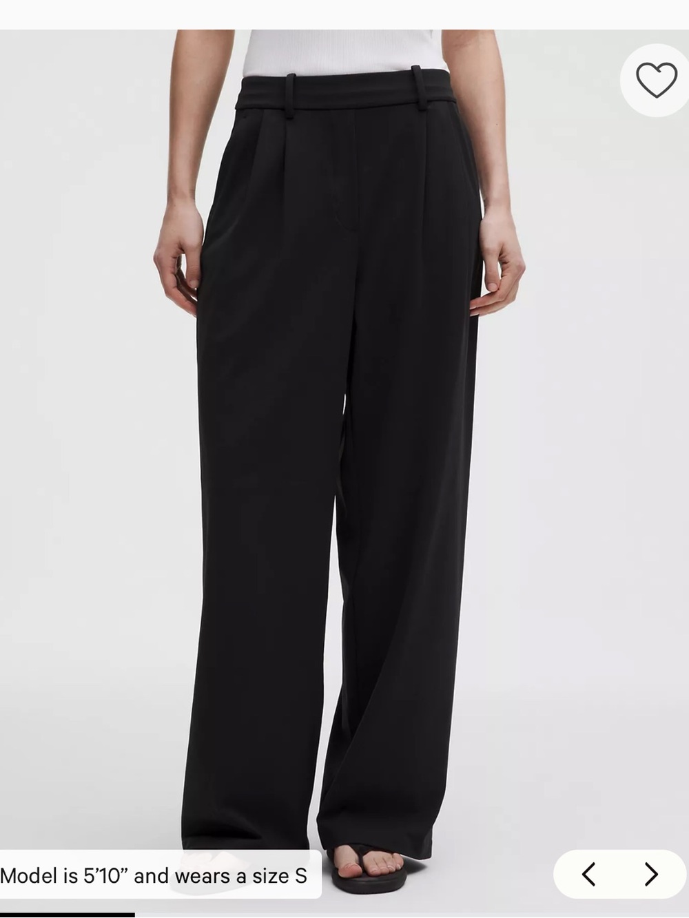Lululemon Black Daydrift High-Rise Wide-Leg Trouser Regular